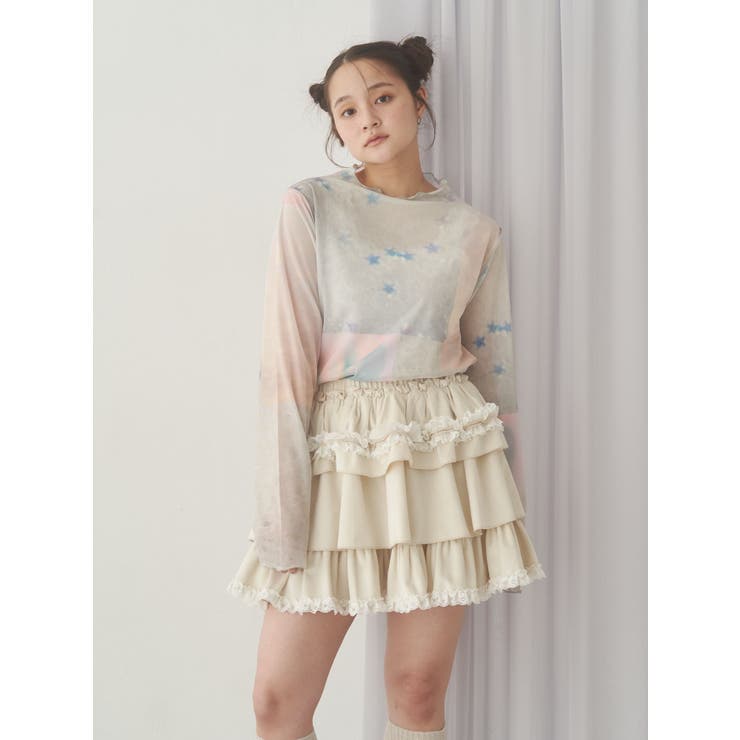 フリルベロアミニスカート | merry jenny | 詳細画像19 