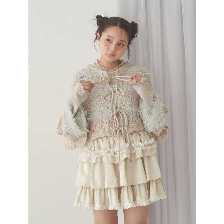 フリルベロアミニスカート | merry jenny | 詳細画像21 