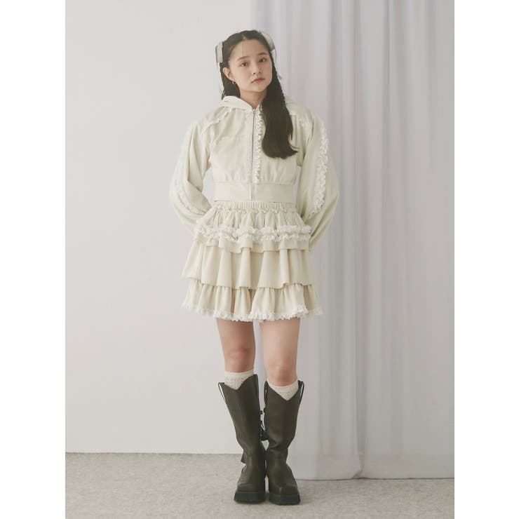 フリルベロアミニスカート | merry jenny | 詳細画像27 