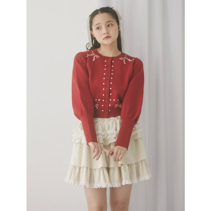 フリルベロアミニスカート | merry jenny | 詳細画像33 