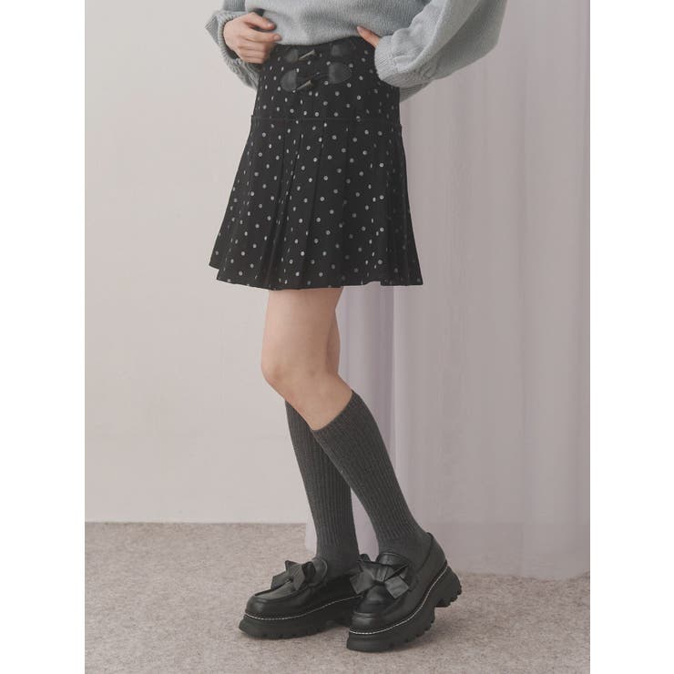lulu dotプリーツミニスカート | merry jenny | 詳細画像14 