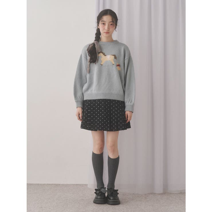 lulu dotプリーツミニスカート | merry jenny | 詳細画像15 