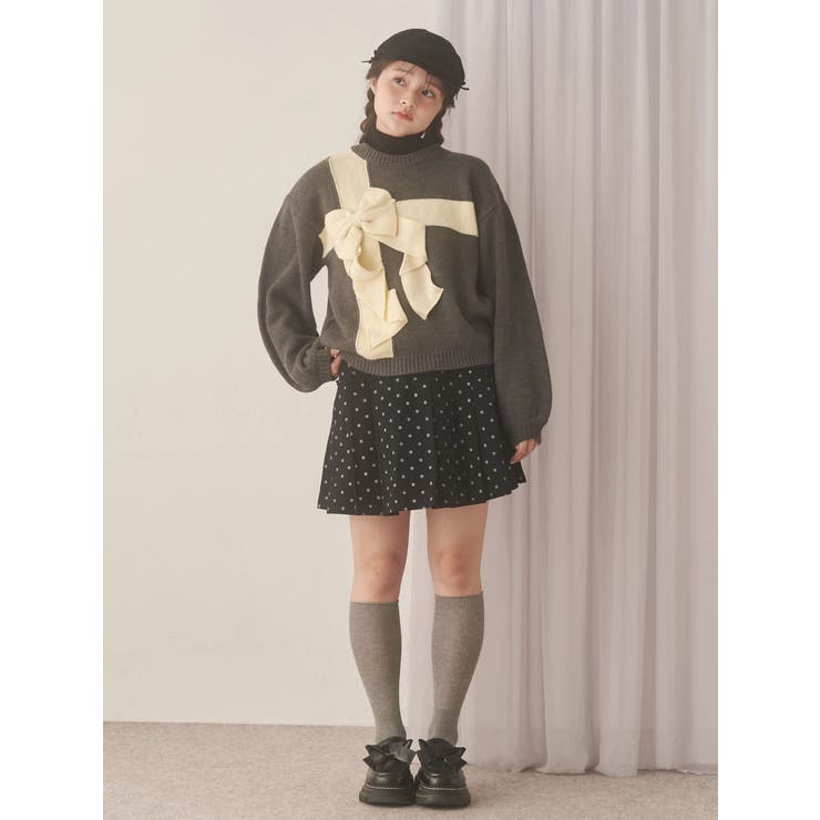 lulu dotプリーツミニスカート | merry jenny | 詳細画像24 
