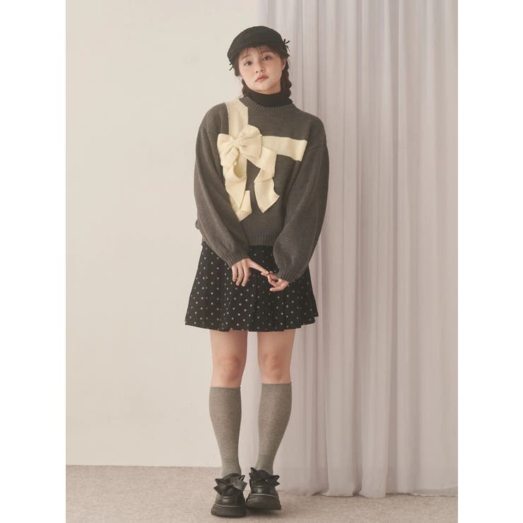 lulu dotプリーツミニスカート | merry jenny | 詳細画像25 