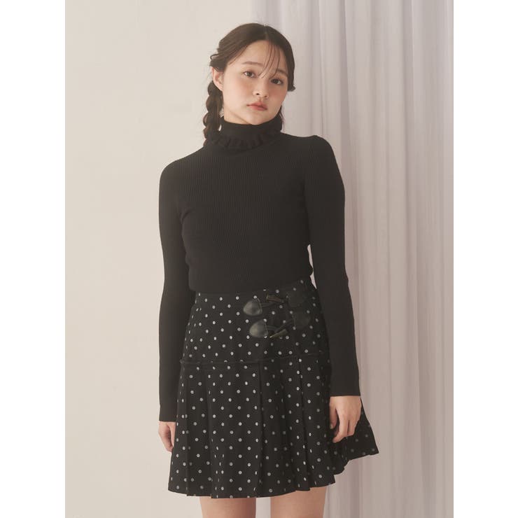 lulu dotプリーツミニスカート | merry jenny | 詳細画像5 