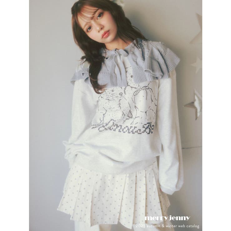 lulu dotプリーツミニスカート | merry jenny | 詳細画像7 