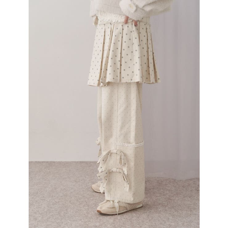 lulu dotプリーツミニスカート | merry jenny | 詳細画像9 