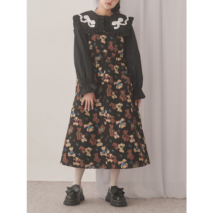 ブラック | bear and bearジャガードジャンスカ | merry jenny