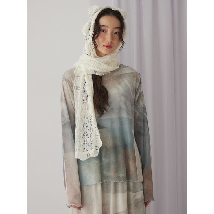 お花咲いたバラクラバマフラー | merry jenny | 詳細画像8 