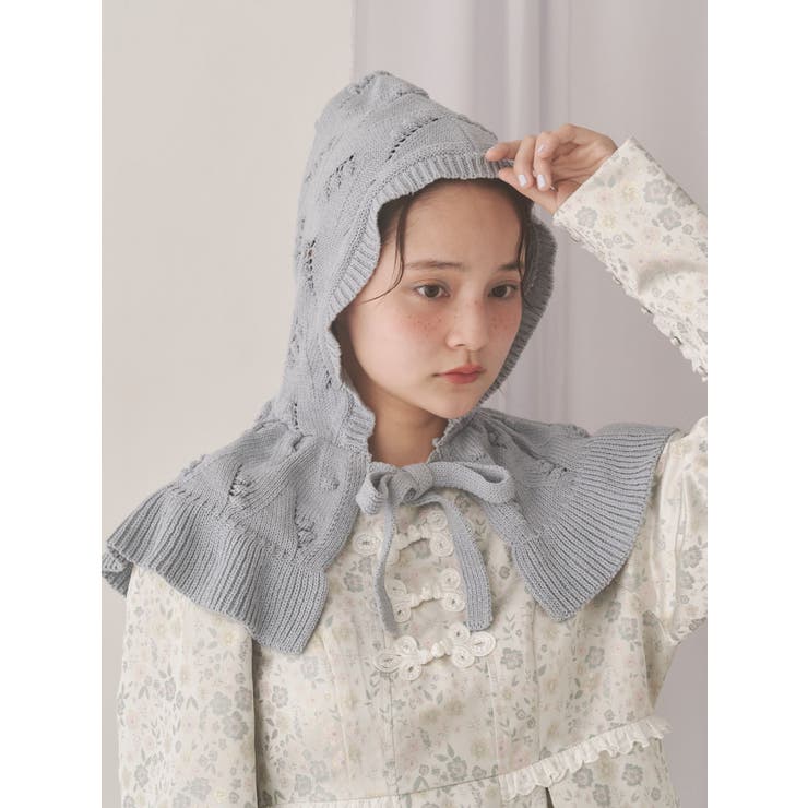 ケープカラーニットフーディー | merry jenny | 詳細画像10 