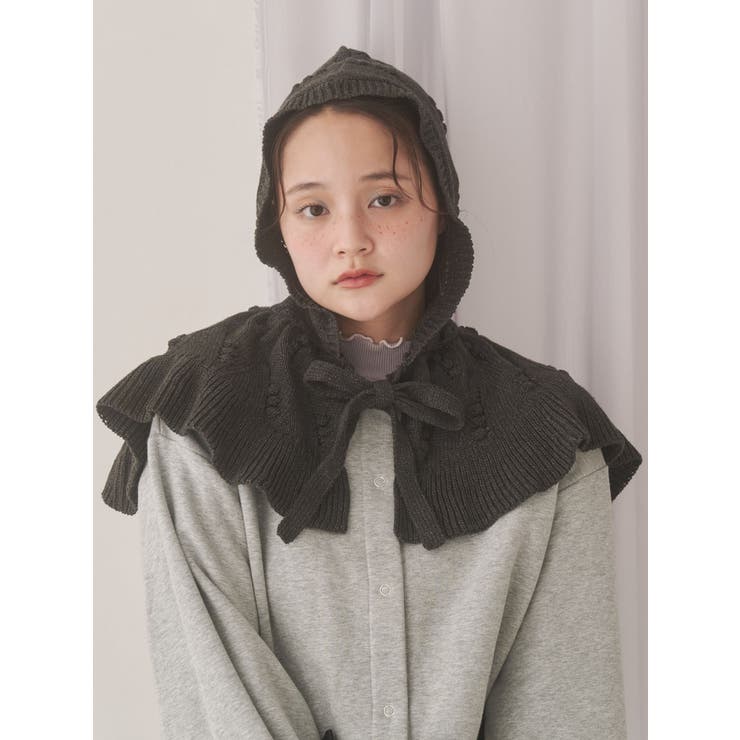 ケープカラーニットフーディー | merry jenny | 詳細画像14 