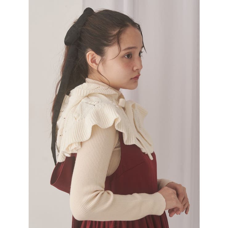 ケープカラーニットフーディー | merry jenny | 詳細画像5 