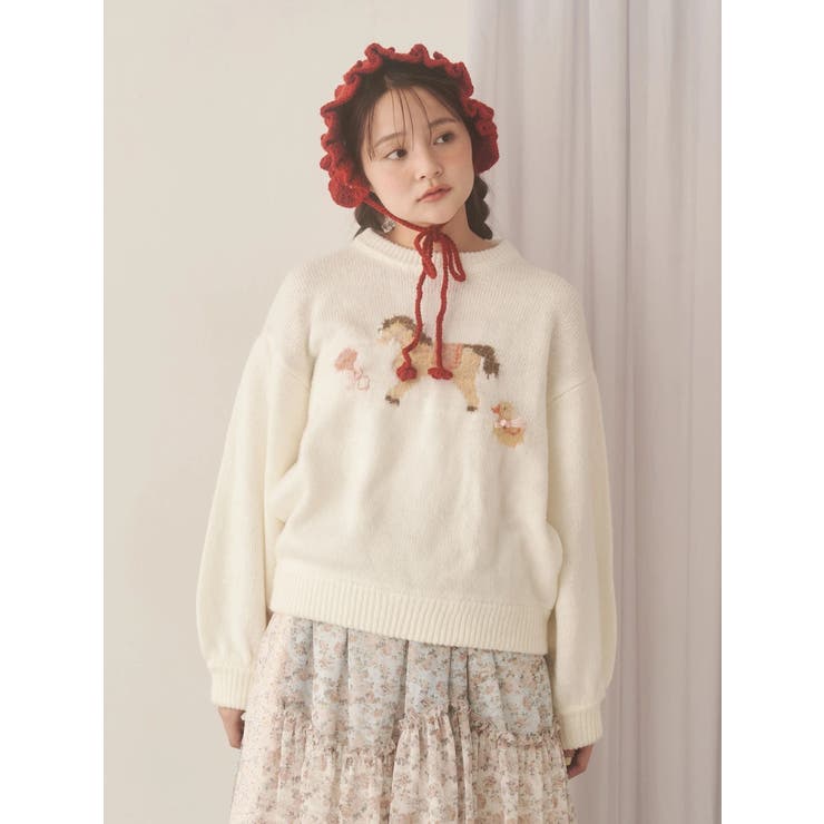 お花のニットヘッドドレス | merry jenny | 詳細画像12 