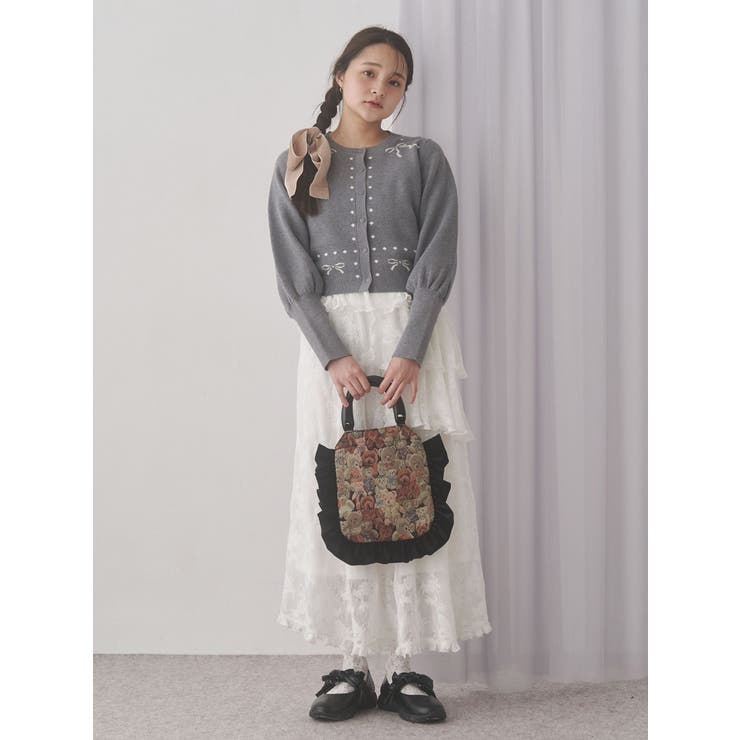 bearジャガードハンドバッグ | merry jenny | 詳細画像21 