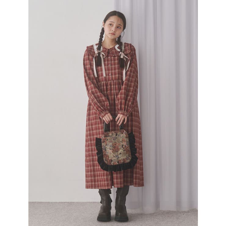 bearジャガードハンドバッグ | merry jenny | 詳細画像6 