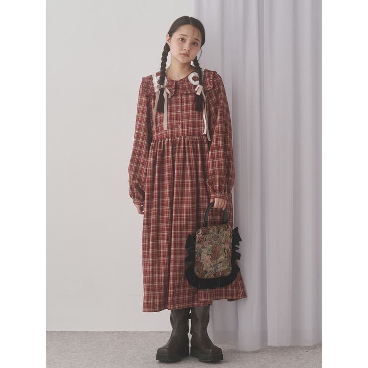 bearジャガードハンドバッグ | merry jenny | 詳細画像7 