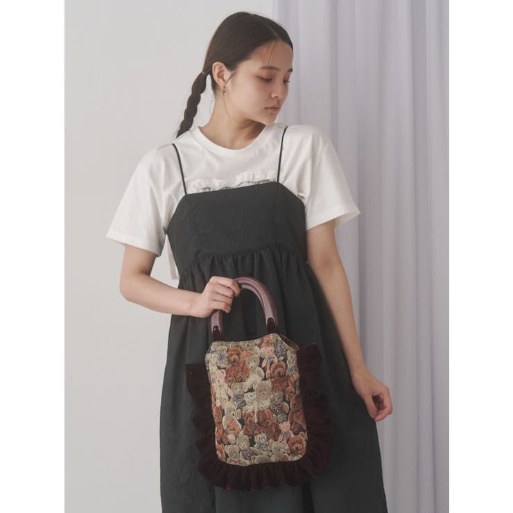 bearジャガードハンドバッグ | merry jenny | 詳細画像8 