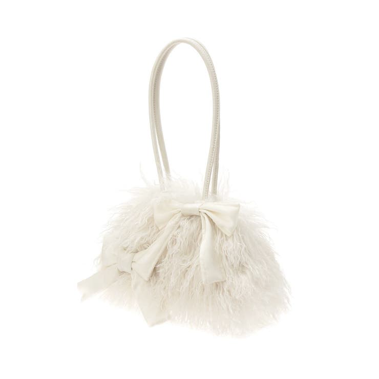 ribbonフェイクファーボストンbag | merry jenny | 詳細画像15 