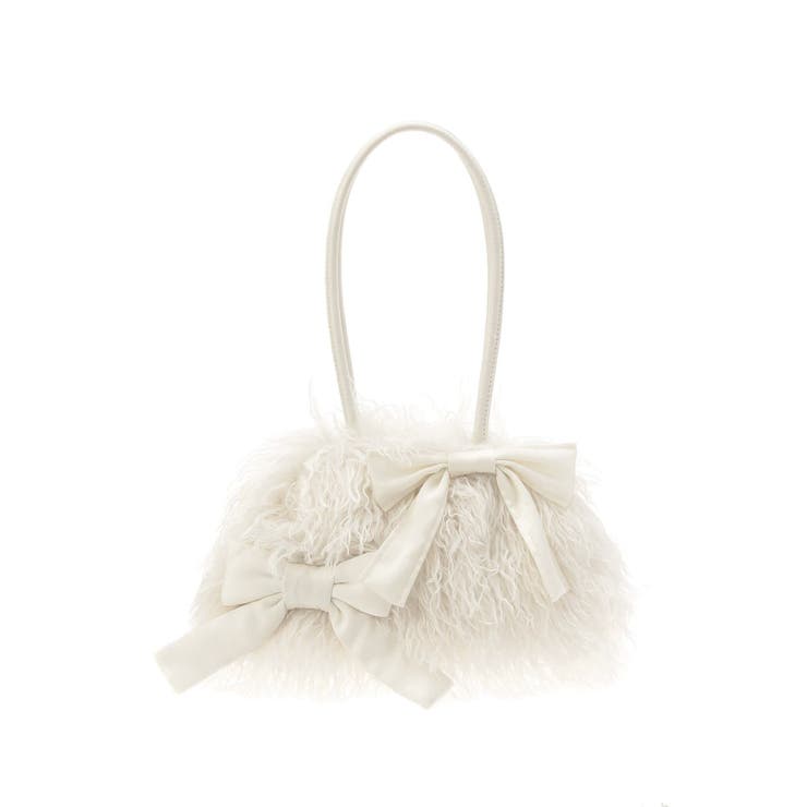 ribbonフェイクファーボストンbag | merry jenny | 詳細画像20 