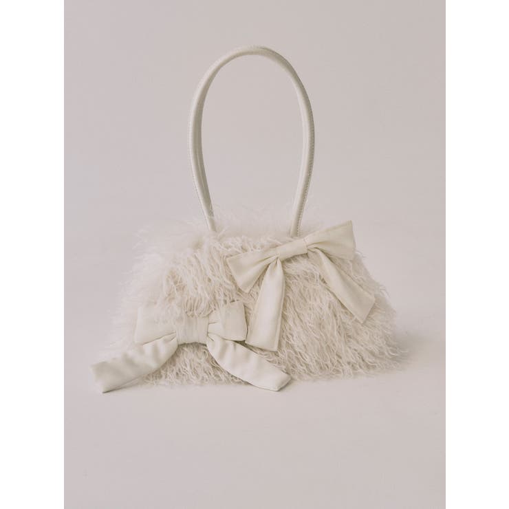 ribbonフェイクファーボストンbag | merry jenny | 詳細画像6 