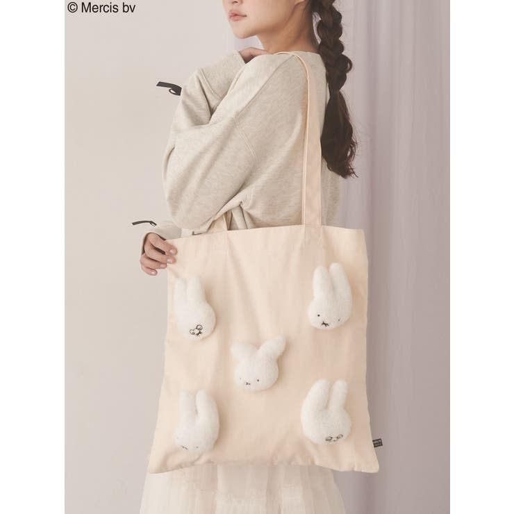 アイボリー | もこもこナインチェfamily bag | merry jenny