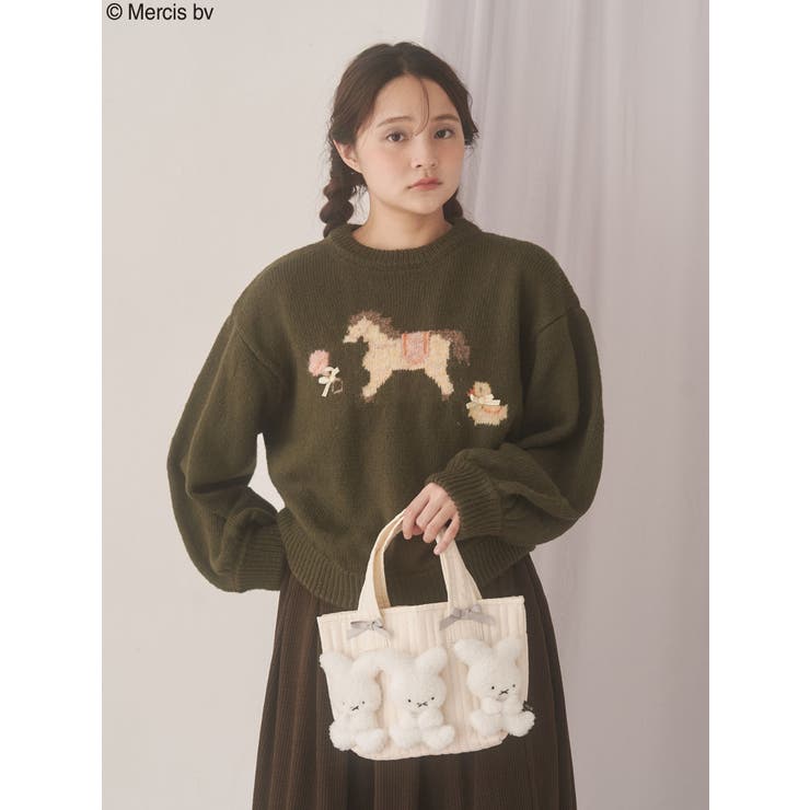 もこもこナインチェミニトート[品番：MKSW0067353]｜merry jenny