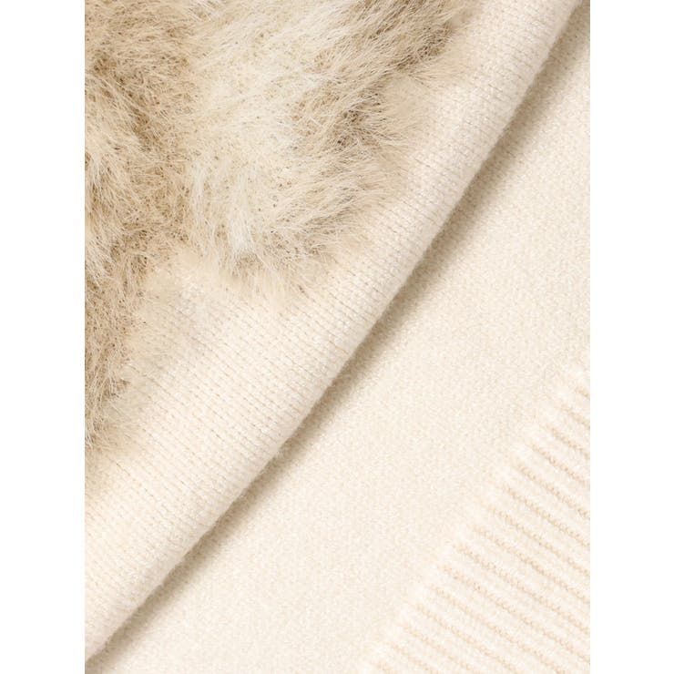 bear shaggy knit tops | merry jenny | 詳細画像26 
