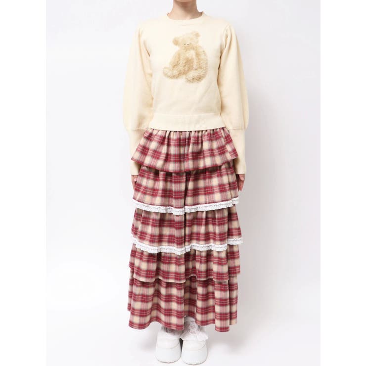bear shaggy knit tops | merry jenny | 詳細画像27 