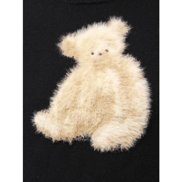 bear shaggy knit tops | merry jenny | 詳細画像28 