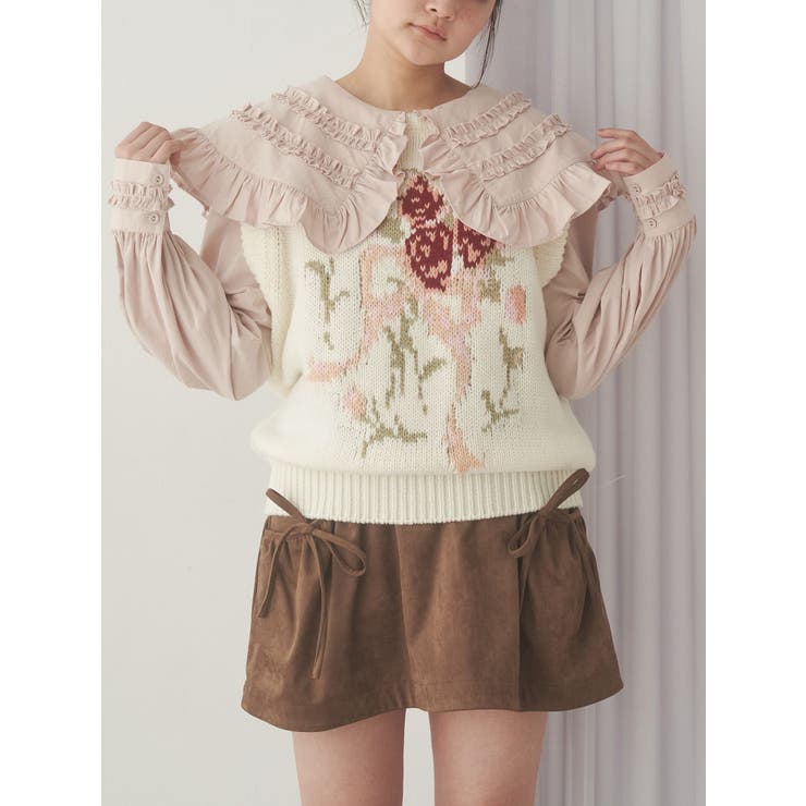 bouquet sweater vest | merry jenny | 詳細画像1 