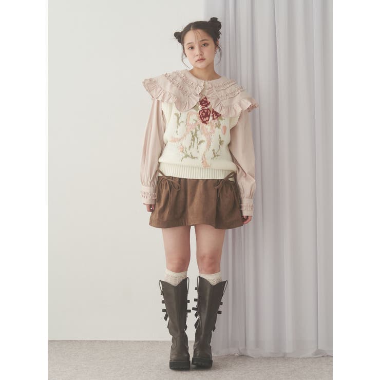 bouquet sweater vest | merry jenny | 詳細画像11 