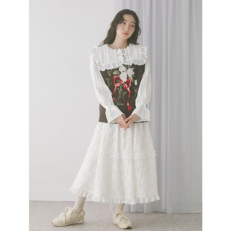 bouquet sweater vest | merry jenny | 詳細画像21 