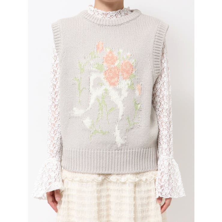 bouquet sweater vest | merry jenny | 詳細画像23 