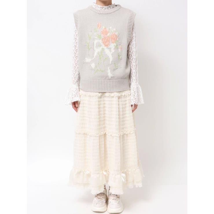 bouquet sweater vest | merry jenny | 詳細画像30 