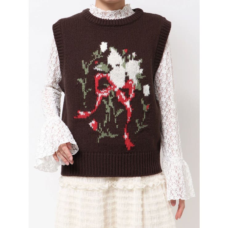 bouquet sweater vest | merry jenny | 詳細画像35 