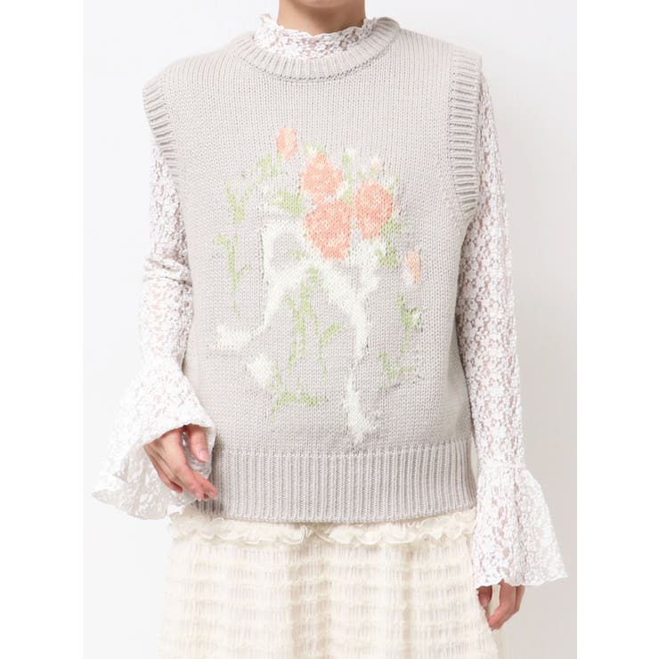 bouquet sweater vest | merry jenny | 詳細画像36 