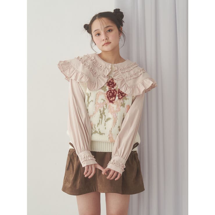 bouquet sweater vest | merry jenny | 詳細画像4 