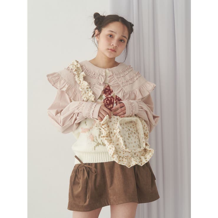 bouquet sweater vest | merry jenny | 詳細画像9 