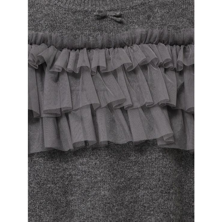 デコラティブチュールニットトップス | merry jenny | 詳細画像23 