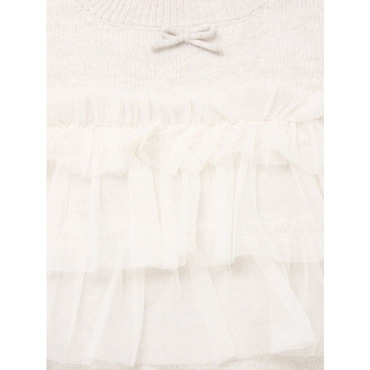 デコラティブチュールニットトップス | merry jenny | 詳細画像25 