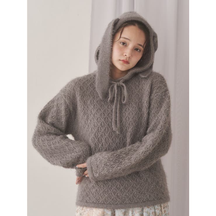 rabbit lace knit tops | merry jenny | 詳細画像15 