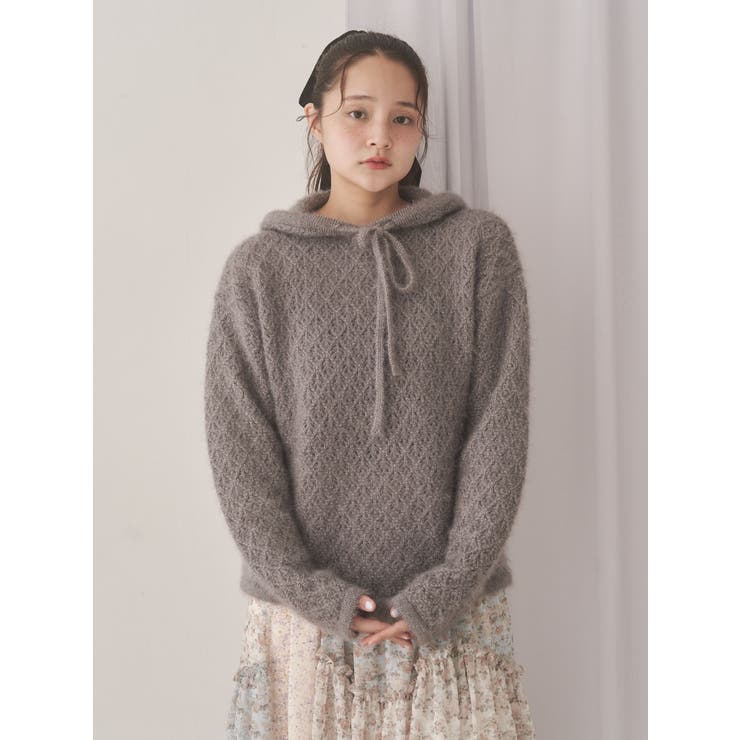 rabbit lace knit tops | merry jenny | 詳細画像17 