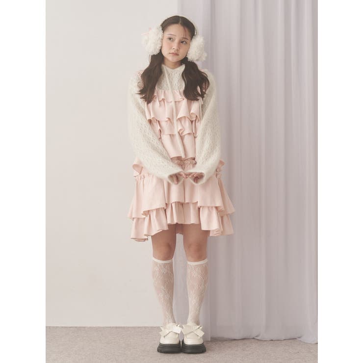 rabbit lace knit tops | merry jenny | 詳細画像2 