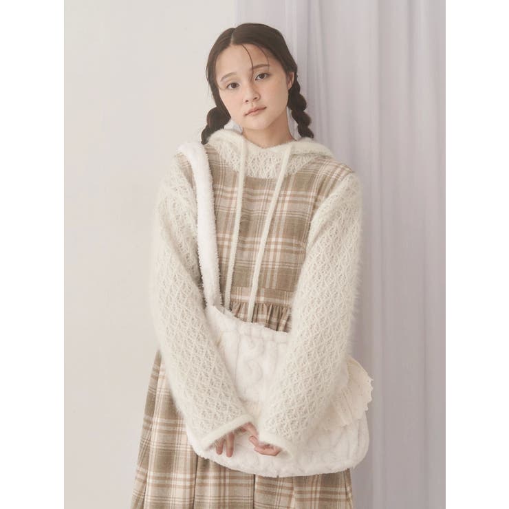 トップス merryjenny rabbit lace knit tops rabbit lace knit tops[品番：MKSW0066272]｜merry jenny