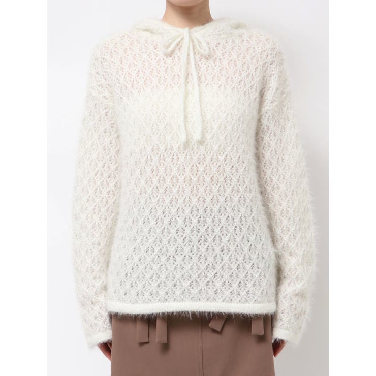 rabbit lace knit tops[品番：MKSW0066272]｜merry jenny