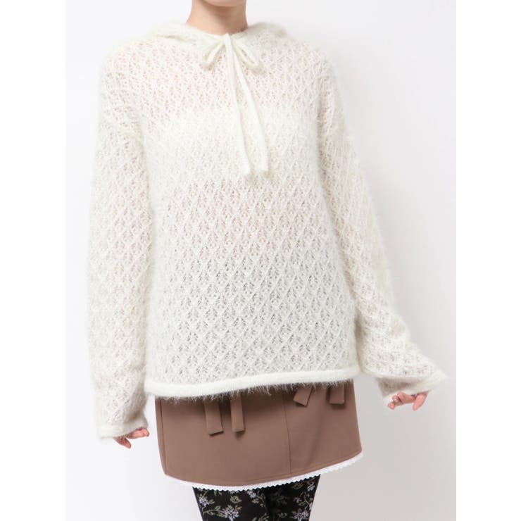 rabbit lace knit tops | merry jenny | 詳細画像40 