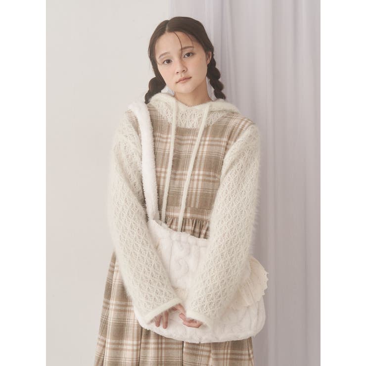 rabbit lace knit tops | merry jenny | 詳細画像5 