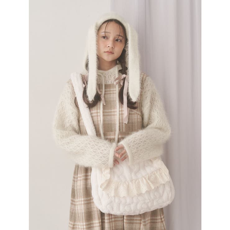 rabbit lace knit tops | merry jenny | 詳細画像6 