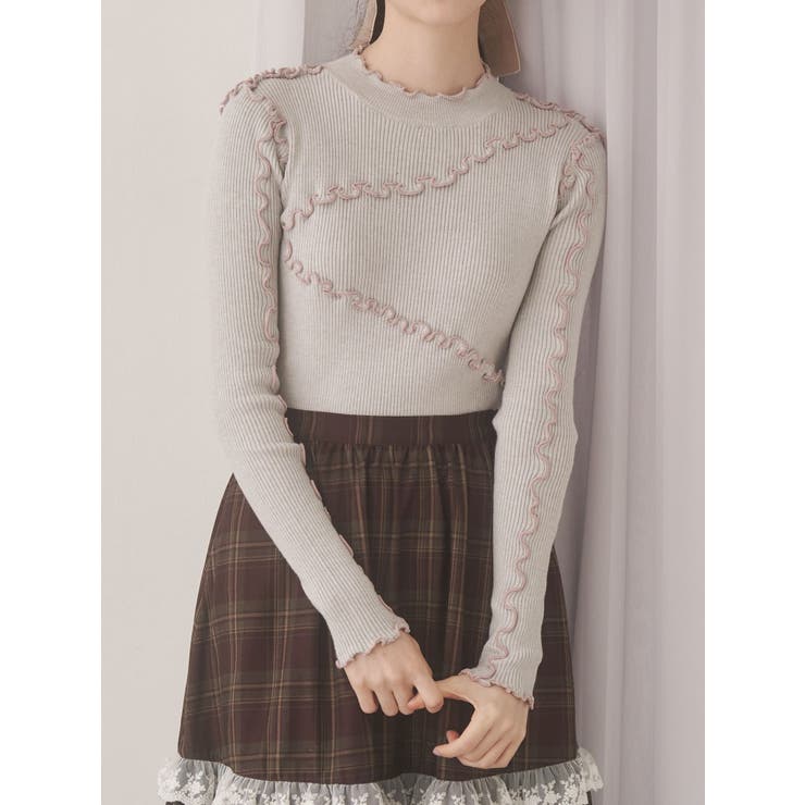 メロウリブニットtops | merry jenny | 詳細画像1 