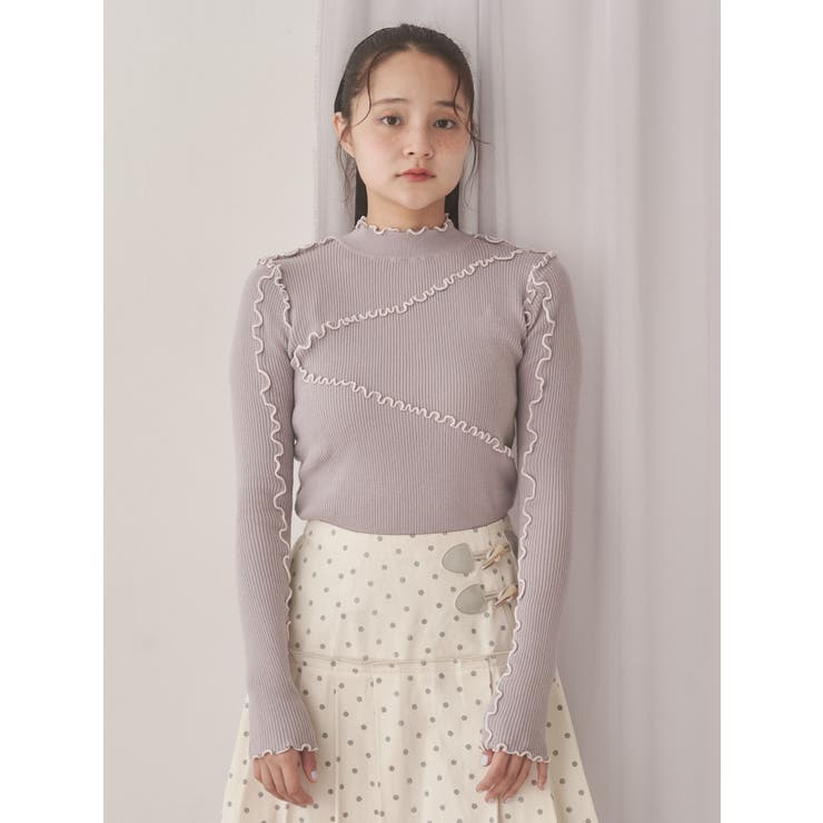 メロウリブニットtops | merry jenny | 詳細画像10 